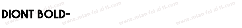 diont bold字体转换